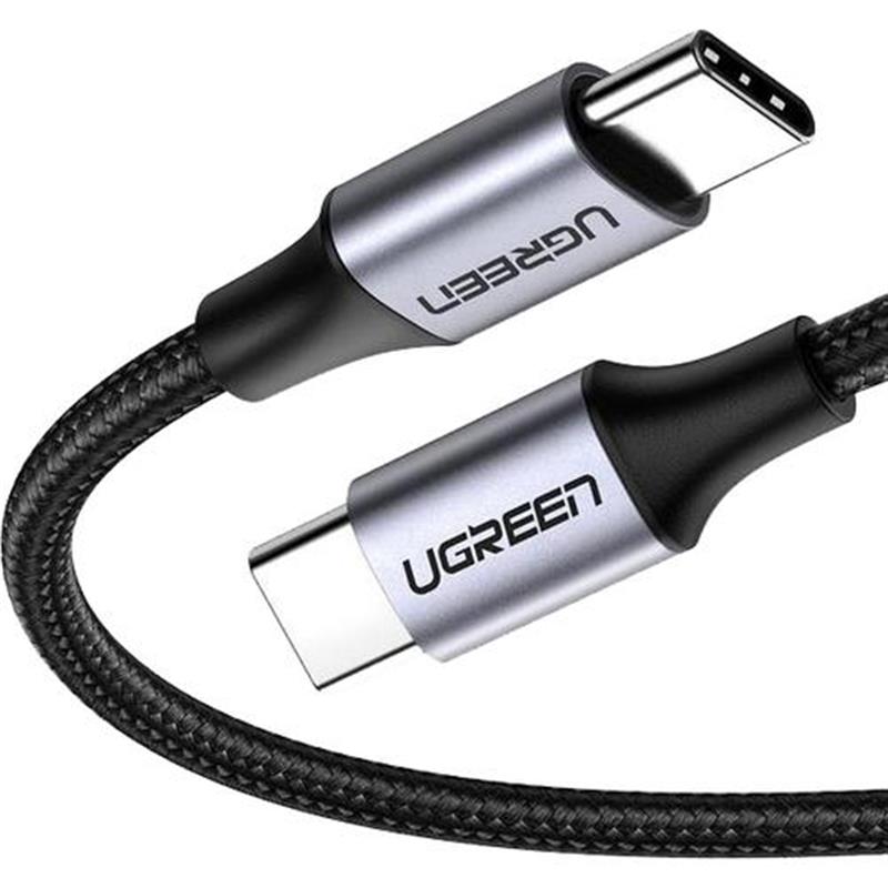 Ugreen 50150 USB-kabel 1 m USB 2.0 USB C Zwart, Zilver