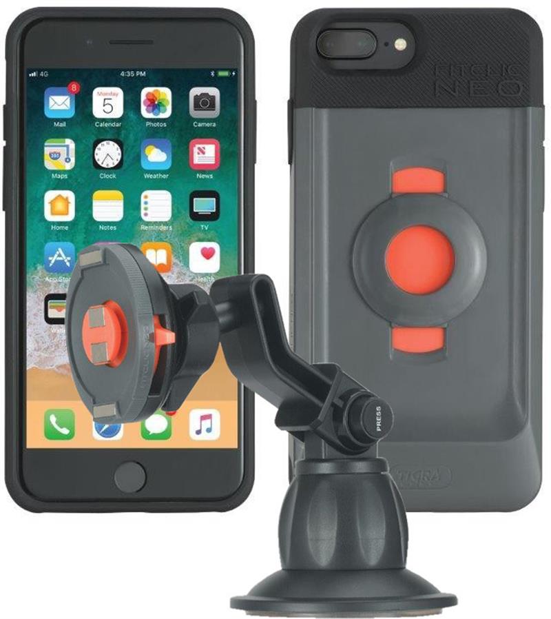 Tigra FitClic Neo Car Holder Kit Apple iPhone 6 Plus 6S Plus 7 Plus 8 Plus