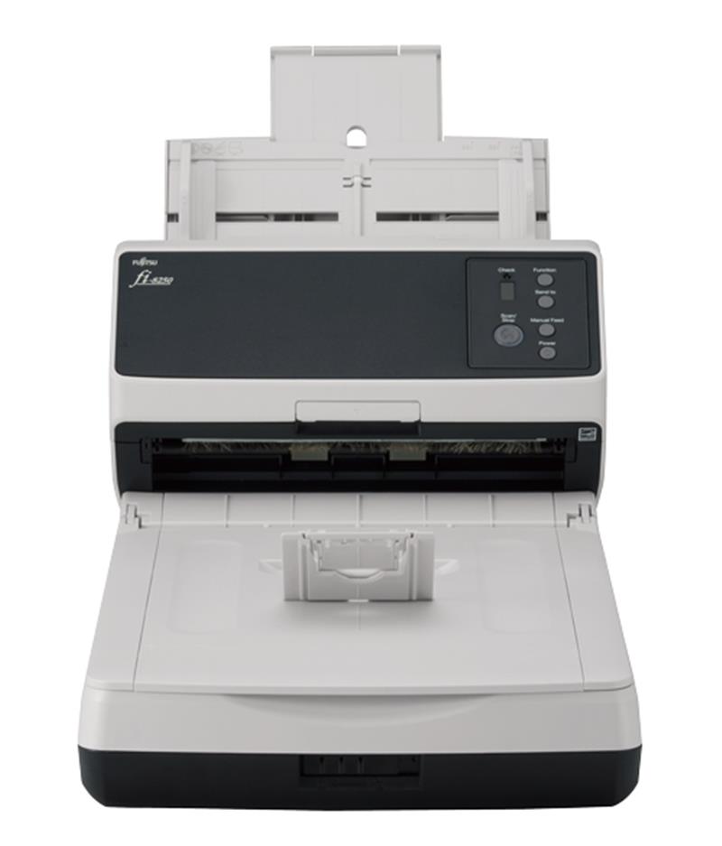 Fujitsu fi-8250 ADF-/handmatige invoer scanner 600 x 600 DPI A4 Zwart, Grijs