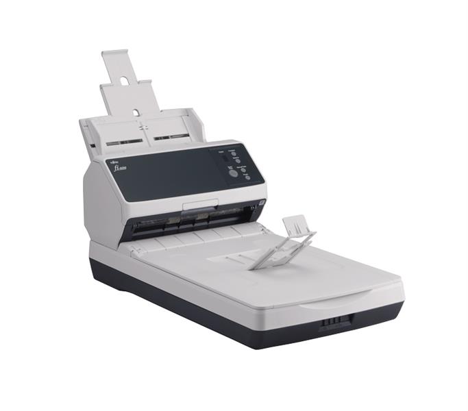 Fujitsu fi-8250 ADF-/handmatige invoer scanner 600 x 600 DPI A4 Zwart, Grijs