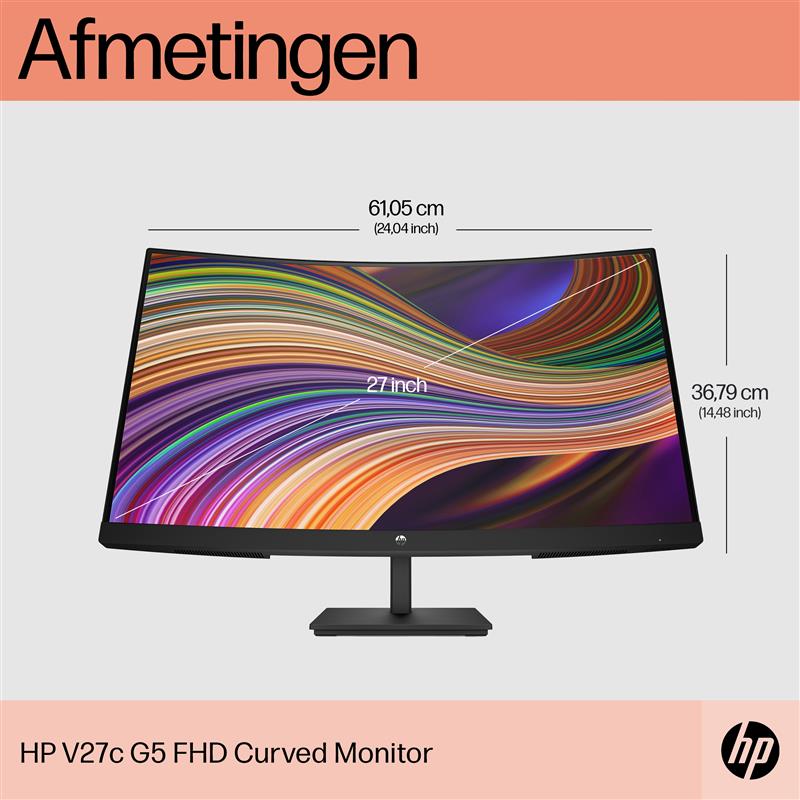 HP V27c G5 computer monitor 68,6 cm (27"") 1920 x 1080 Pixels Full HD LCD Zwart