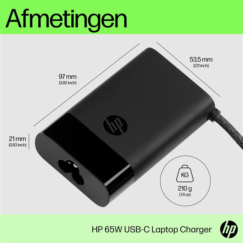 HP USB-C 65W-laptoplader