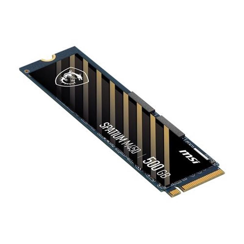 MSI SPATIUM M450 PCIe 4.0 NVMe M.2 500GB PCI Express 4.0 3D NAND