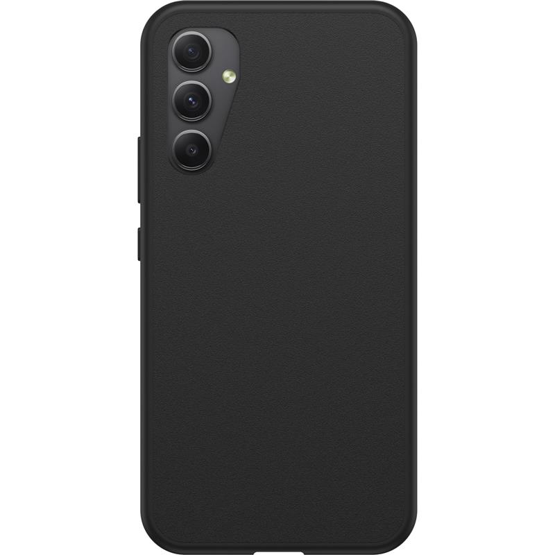 OtterBox React-hoesje voor Galaxy A34 5G, schokbestendig, valbestendig, ultradun, beschermende, getest volgens militaire standaard, Antimicrobieel, Zw