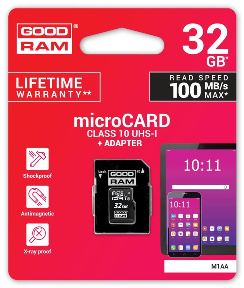 Goodram M1AA 32 GB MicroSDHC UHS-I Klasse 10