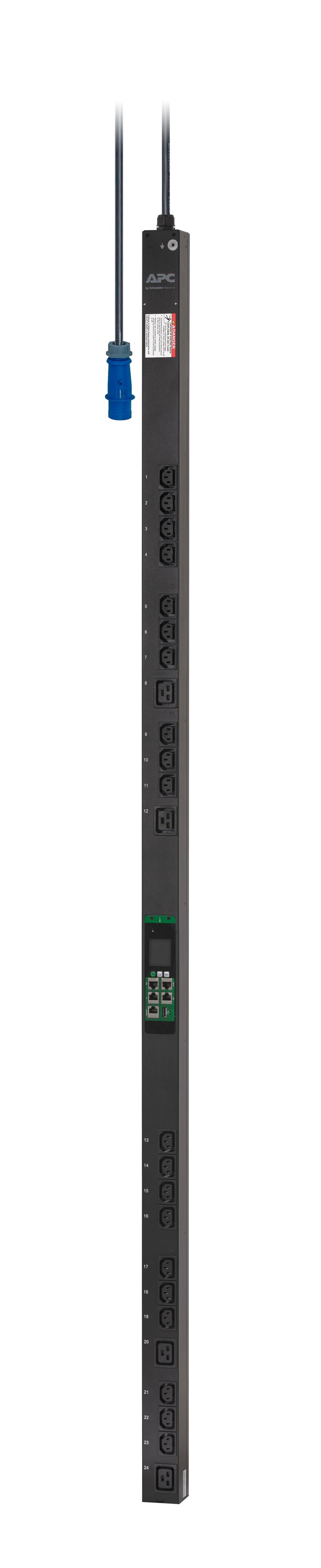 APC Easy PDU EPDU1116MBO, Metered-By-Outlet, 0U, 16A, 230V,(20x)C13 & (4x)C19, IEC60309 16A stekker