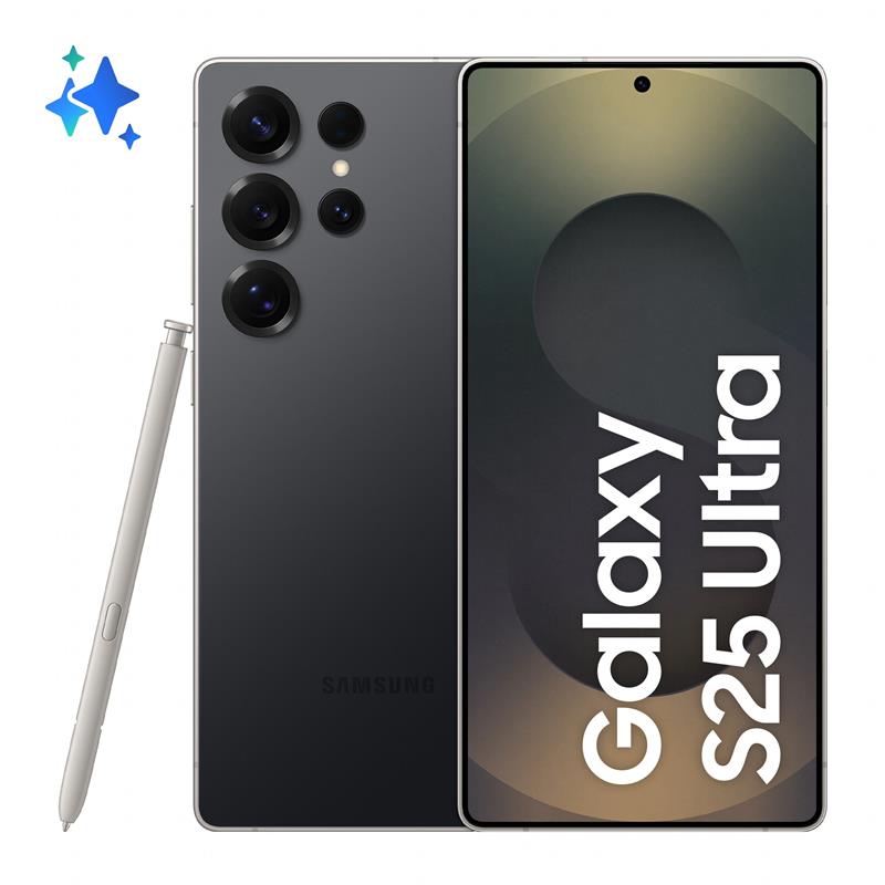 Samsung Galaxy S25 Ultra 17,5 cm (6.9"") Dual SIM Android 15 5G USB Type-C 12 GB 512 GB 5000 mAh Zwart, Titanium