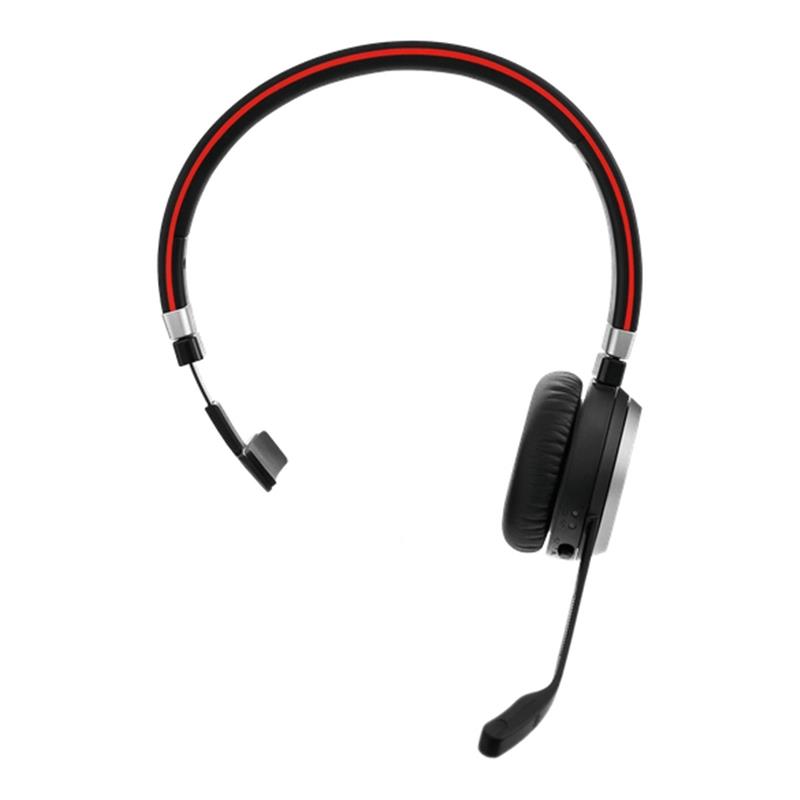 Jabra Evolve 65 Headset Bedraad en draadloos Hoofdband Oproepen/muziek USB Type-A Bluetooth Oplaadhouder Zwart