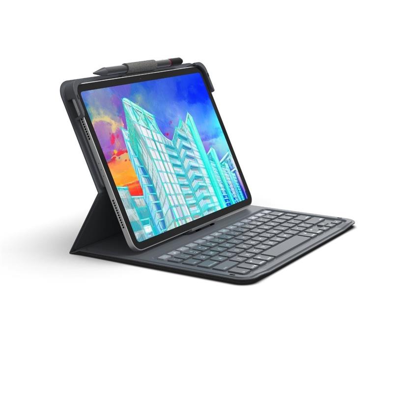 ZAGG Messenger Folio 2 QWERTY Engels Bluetooth Houtskool