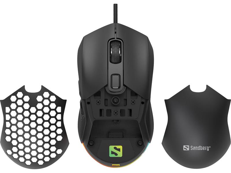 Sandberg FlexCover 6D Gamer Mouse muis Ambidextrous USB Type-A 12800 DPI