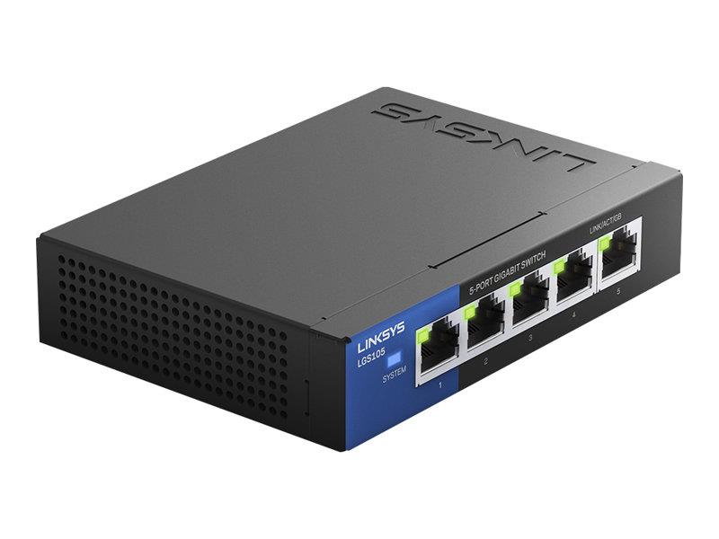 Linksys 5-poorts Gigabit - desktopswitch (LGS105)