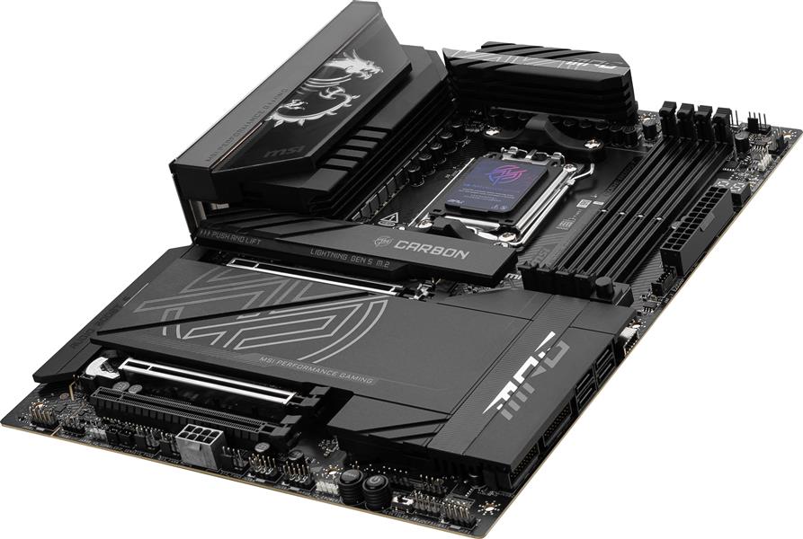 MSI MPG X870E CARBON WIFI moederbord AMD X870E Socket AM5 ATX