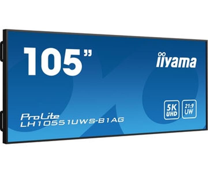 iiyama LH10551UWS-B1AG beeldkrant Digitale signage flatscreen 2,66 m (104.7"") LED 500 cd/m² UltraWide Full HD Zwart 24/7