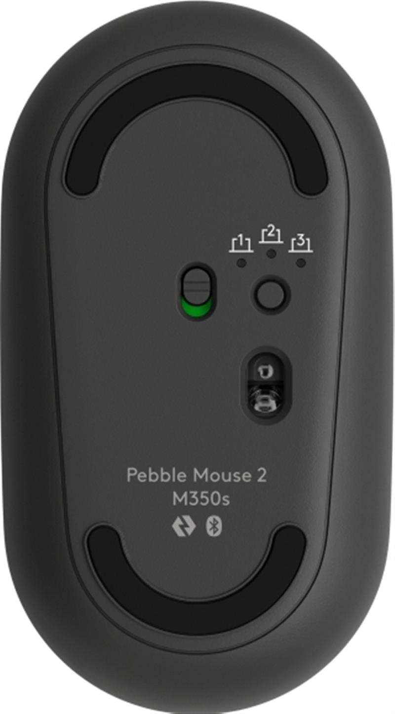 Logitech Pebble 2 Combo toetsenbord Inclusief muis RF-draadloos + Bluetooth QWERTZ Duits Grafiet