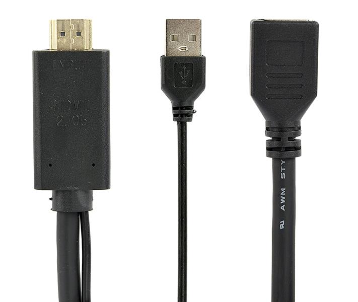 Actieve 4K HDMI naar DisplayPort-adapter zwart