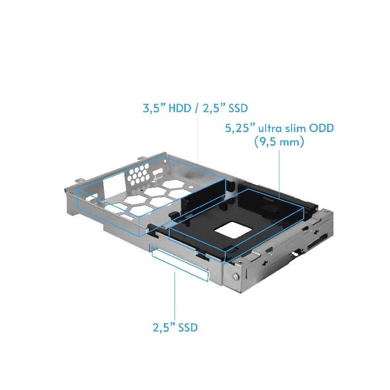 Chieftec compact m-ATX Case Black 300 Watt 80 Plus2xUSB 3 0 2x USB 2 0