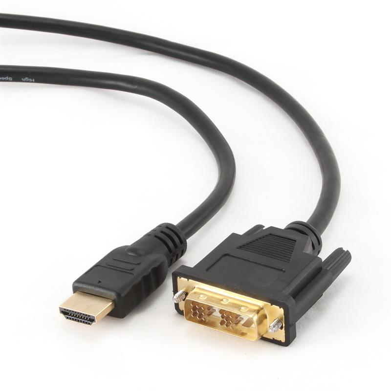 Gembird HDMI male 19p - DVI male 1 5m kabel *HDMIM *DVIM