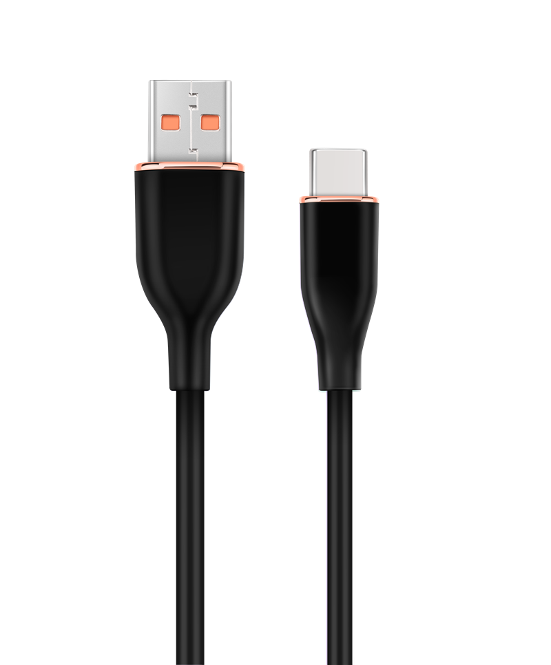 Premium siliconen USB-type-C laad- en datakabel 1 5 m zwart