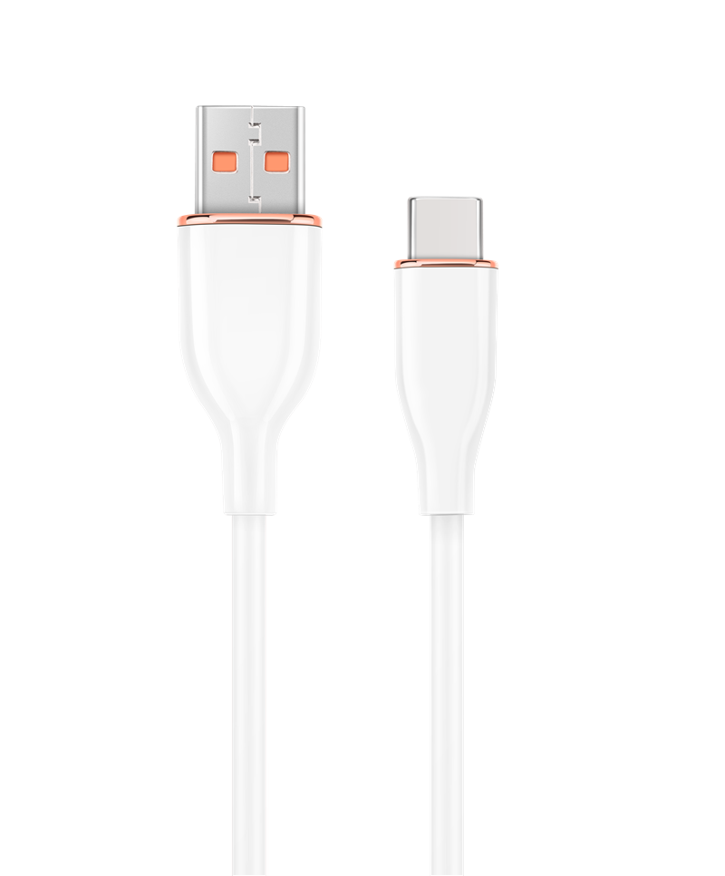 Premium siliconen USB-type-C oplaad- en datakabel 1 5 m wit