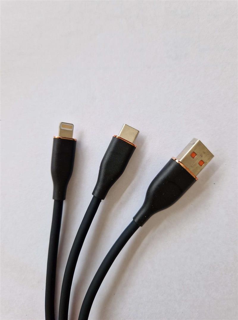 Premium siliconen USB Type-C naar 8-pins laad- en datakabel 1 5 m zwart