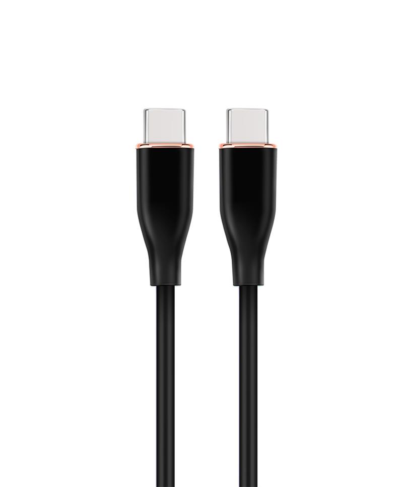 Premium siliconen USB Type-C naar 8-pins laad- en datakabel 1 5 m zwart