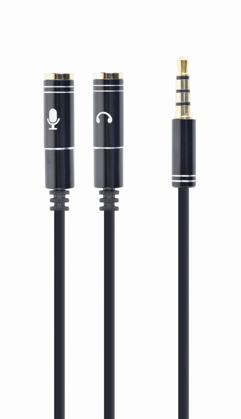 3 5 mm audio microfoon adapterkabel 0 2 m metalen connectoren