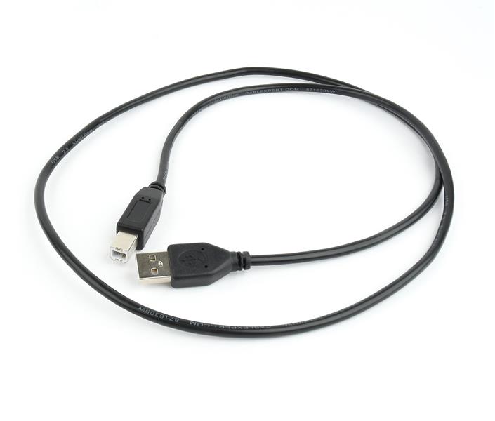 USB-kabel A-B 1 meter zwart