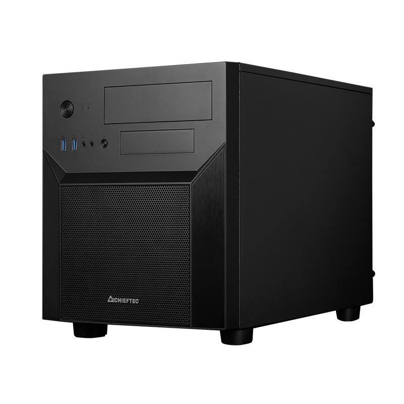 Chieftec Pro Cube Mesh Black M-ATX Cube 390mm x 265mm x 325mm Stand 22mm 2x USB3 0 USB3 1 Gen 1 1x USB2 0 Audio-out AZALIA HD-Audio Mic-in graphics ma