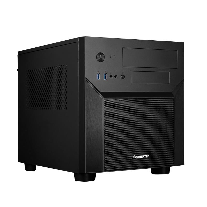 Chieftec Pro Cube Mesh Black M-ATX Cube 390mm x 265mm x 325mm Stand 22mm 2x USB3 0 USB3 1 Gen 1 1x USB2 0 Audio-out AZALIA HD-Audio Mic-in graphics ma