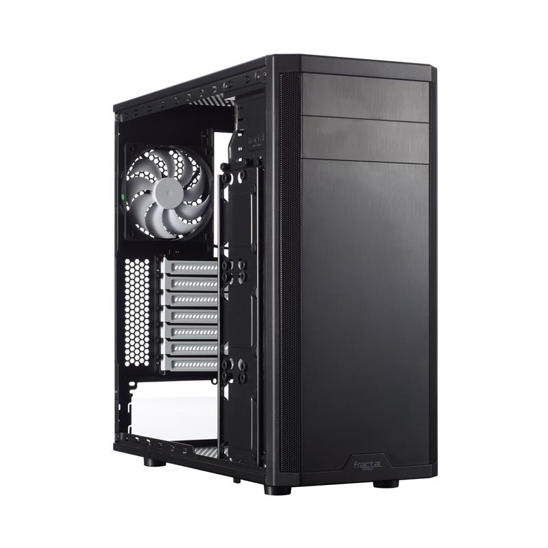 Fractal Design Core 2300 compact Full-ATX Case Black Brushed Alu Front Watercooling Ready 240 280 front 240 Top 2 x 120mm Fan included