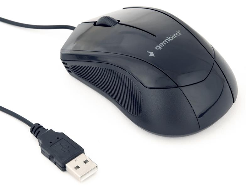 bedrade optische muis USB zwart