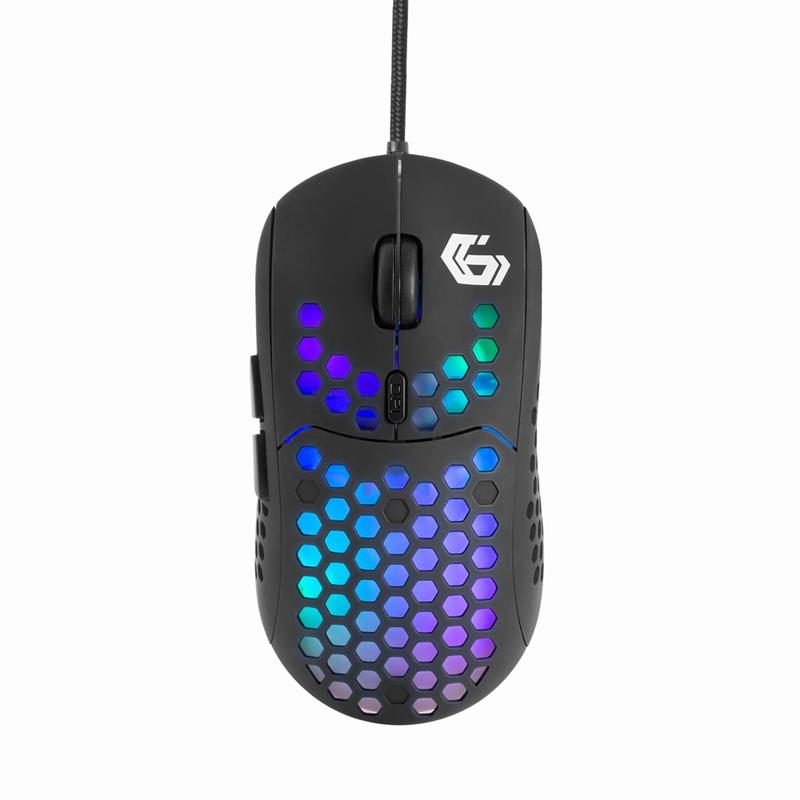 Gembird 6-knops gaming muis met RGB backlight 7200 DPI - 10 x preciezer dan een standaardmuis