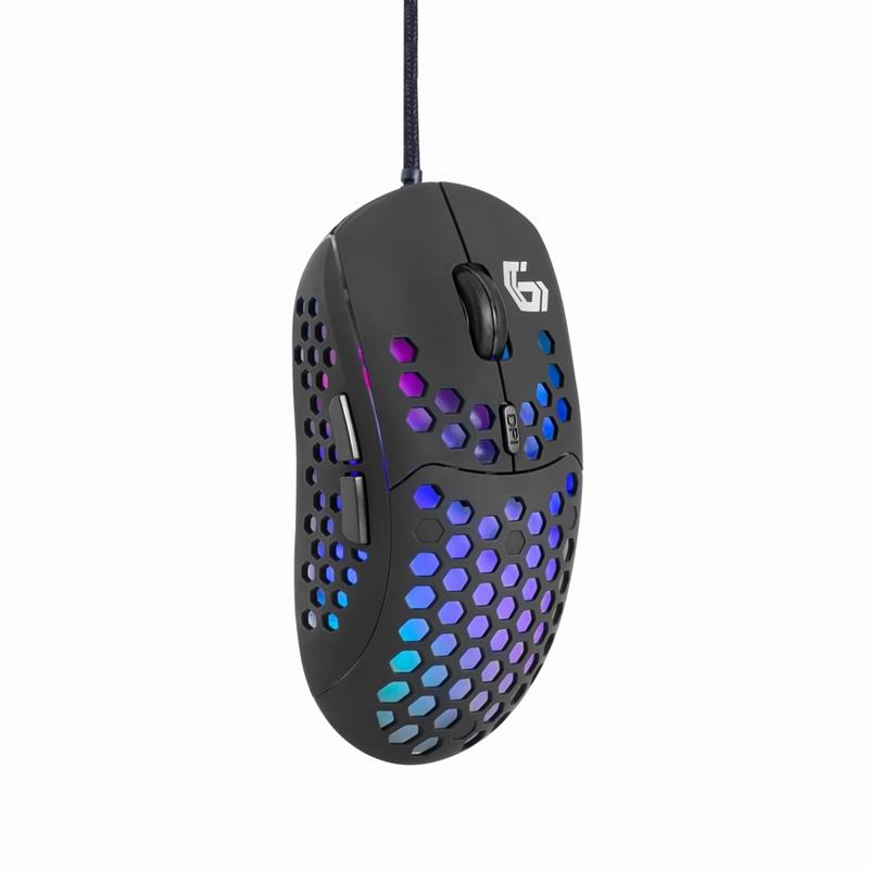 Gembird 6-knops gaming muis met RGB backlight 7200 DPI - 10 x preciezer dan een standaardmuis