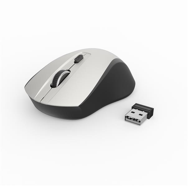 Draadloze muis zwart zilver