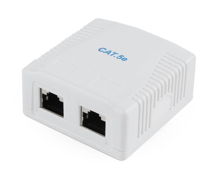CAT5E FTP LAN-opbouwdoos 2-poorts 