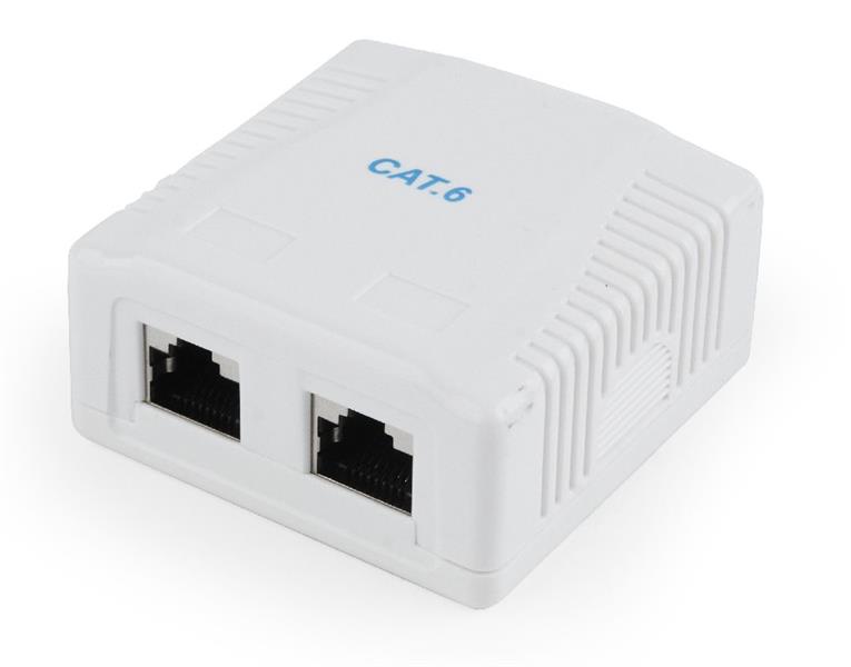 CAT6 FTP LAN-opbouwdoos 2-poorts 