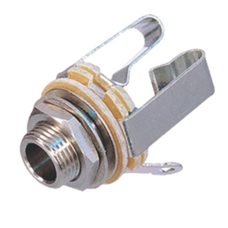 Monoconnector 6.35 mm Female Zilver