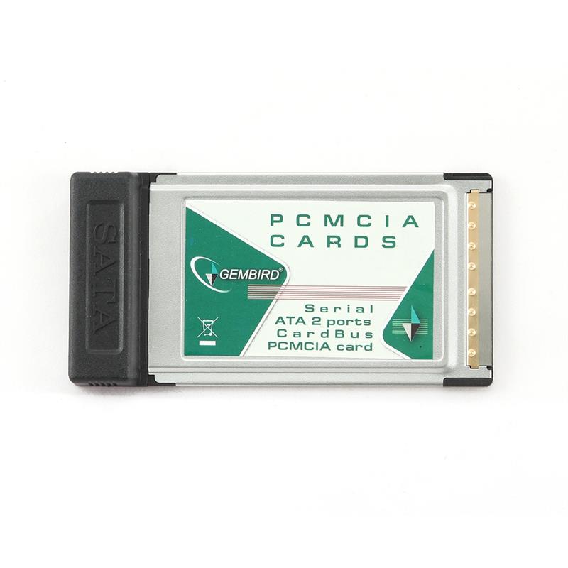 PCMCIA insteekkaart voor 2 extra SATA-poorten