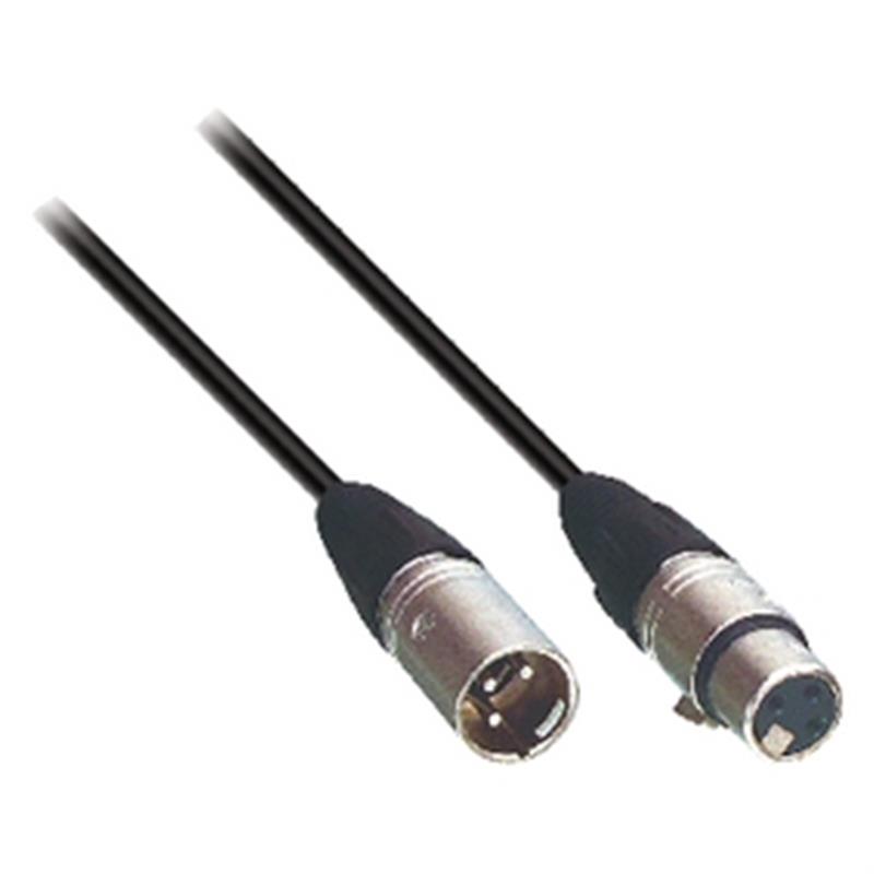 Luidsprekerkabel XLR 3-Pins Male - XLR 3-Pins Female 12.0 m Zwart