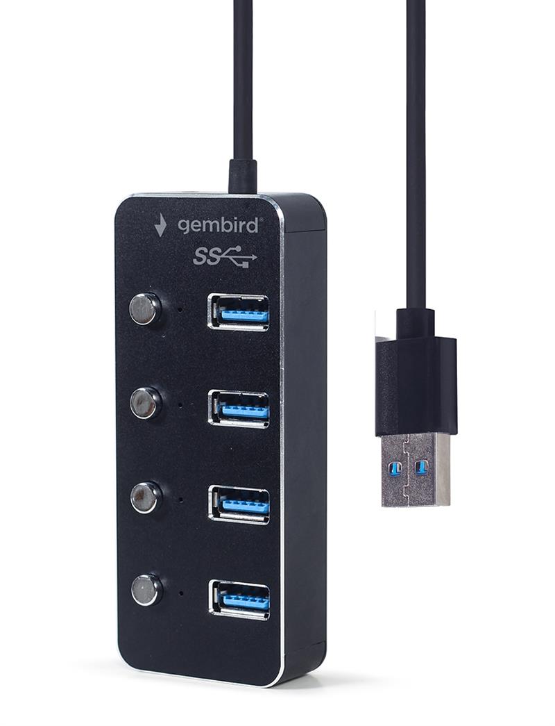 4 poorts USB 3 1 Gen 1 hub met voedingsingang