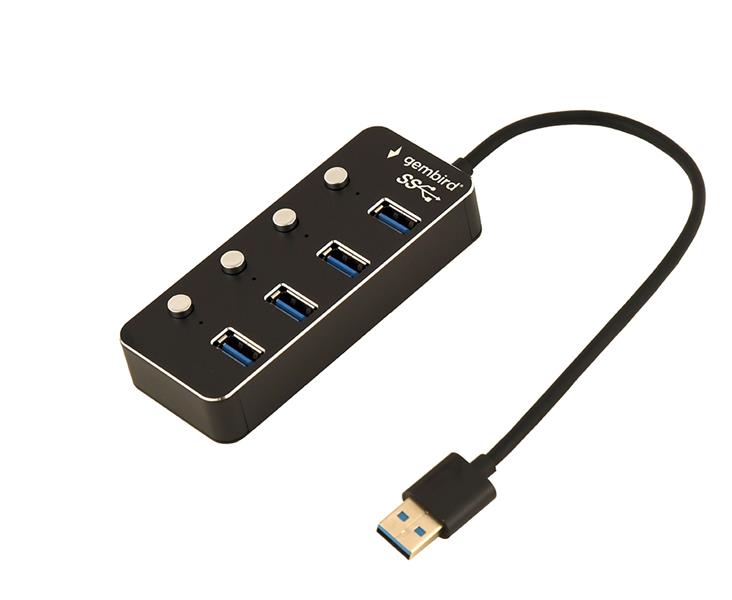 4 poorts USB 3 1 Gen 1 hub met voedingsingang