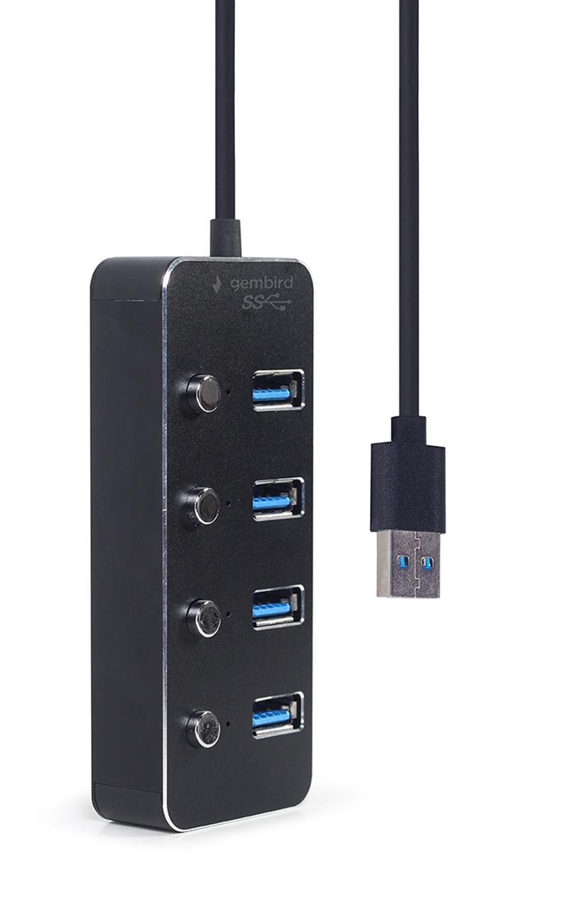 4 poorts USB 3 1 Gen 1 hub met voedingsingang