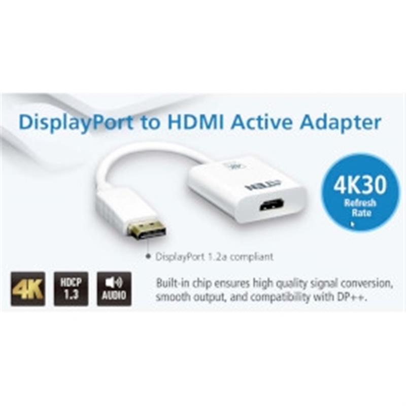 ATEN DisplayPort naar 4K HDMI actieve adapter
