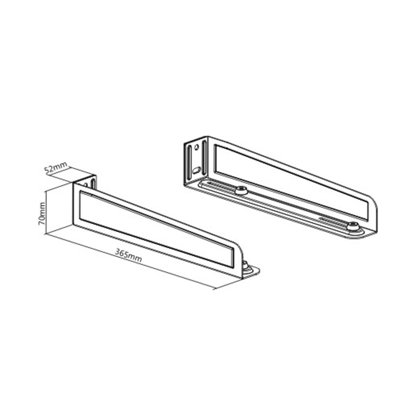 Universele stalen wandsteun wit <35KG 