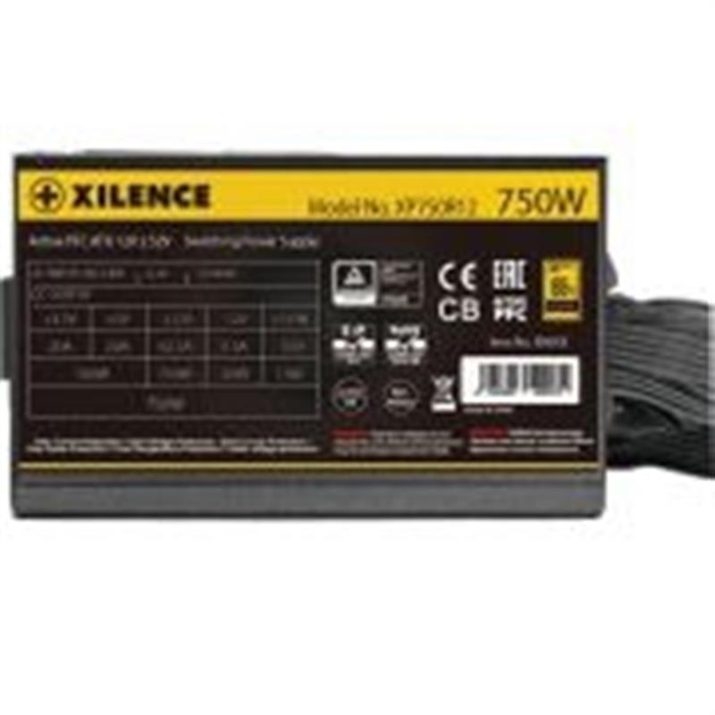 XILENCE XP750R12ARGB Gaming Gold Series ARGB Fan 80Plus Gold ATX2 52 750 Watt Black ErP RoHS 3xPCIe 6xSATA