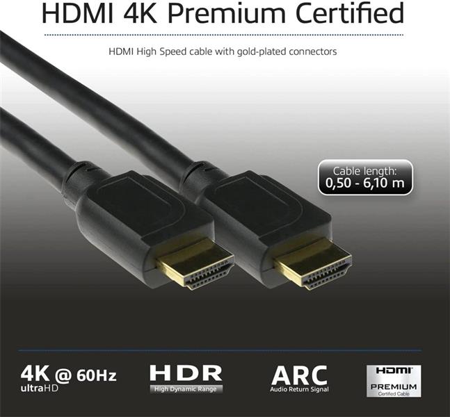 ACT AK3945 HDMI kabel 3 m HDMI Type A (Standaard) Zwart