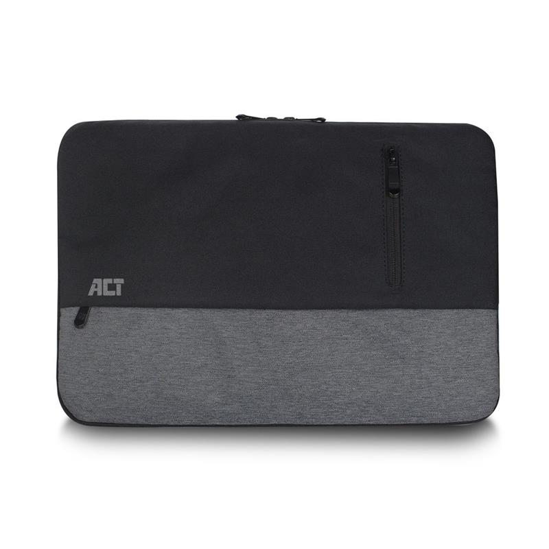ACT AC8545 notebooktas 39,6 cm (15.6"") Opbergmap/sleeve Zwart, Grijs
