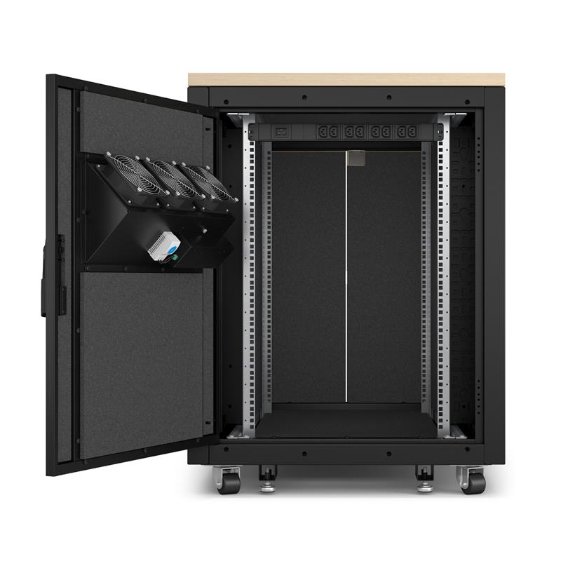 APC AR4017IA rack 17U Vrijstaande rek Esdoornkleur, Zwart