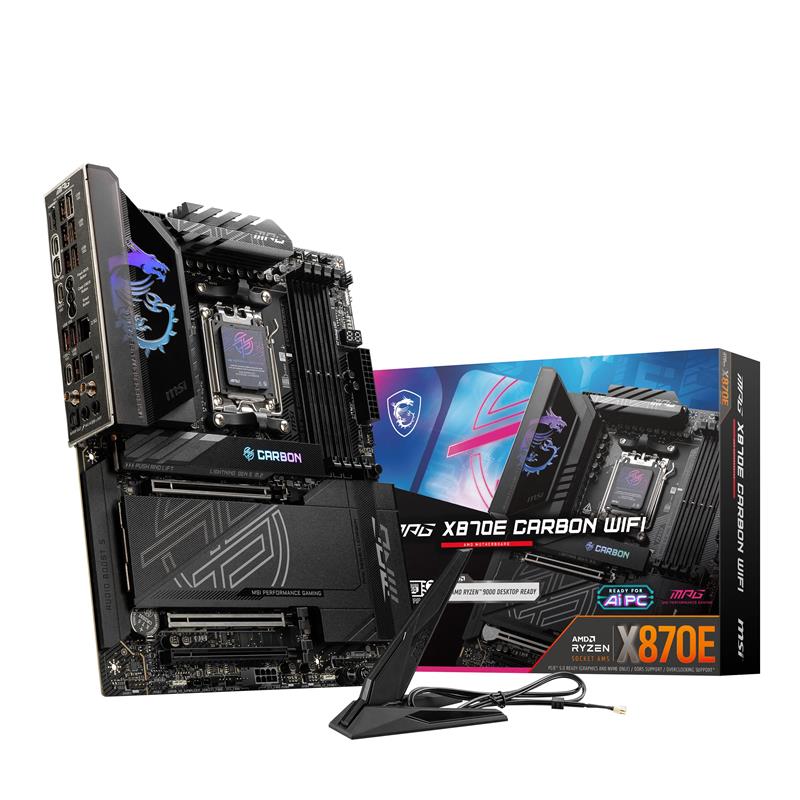 MSI MPG X870E CARBON WIFI moederbord AMD X870E Socket AM5 ATX