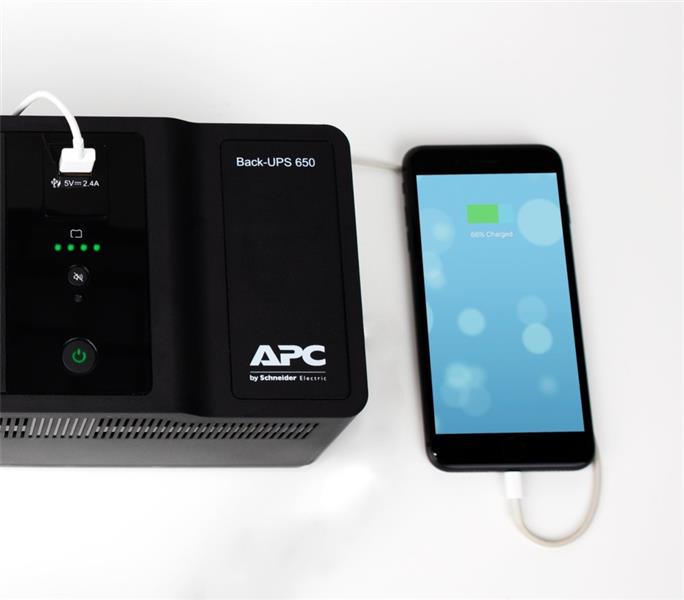 APC Back-UPS BE650G2-GR - Noodstroomvoeding 8x stopcontact, 650VA, 1 USB oplader, 1 USB datapoort